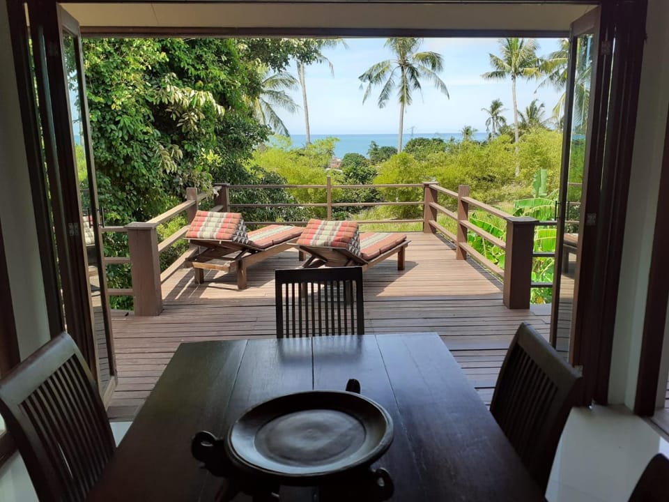 View (from property/room), Balcony/Terrace, Dining area