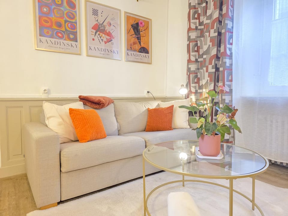 Le Haussmann - Centre Historique, Chic & Terrasse Apartment in Brittany