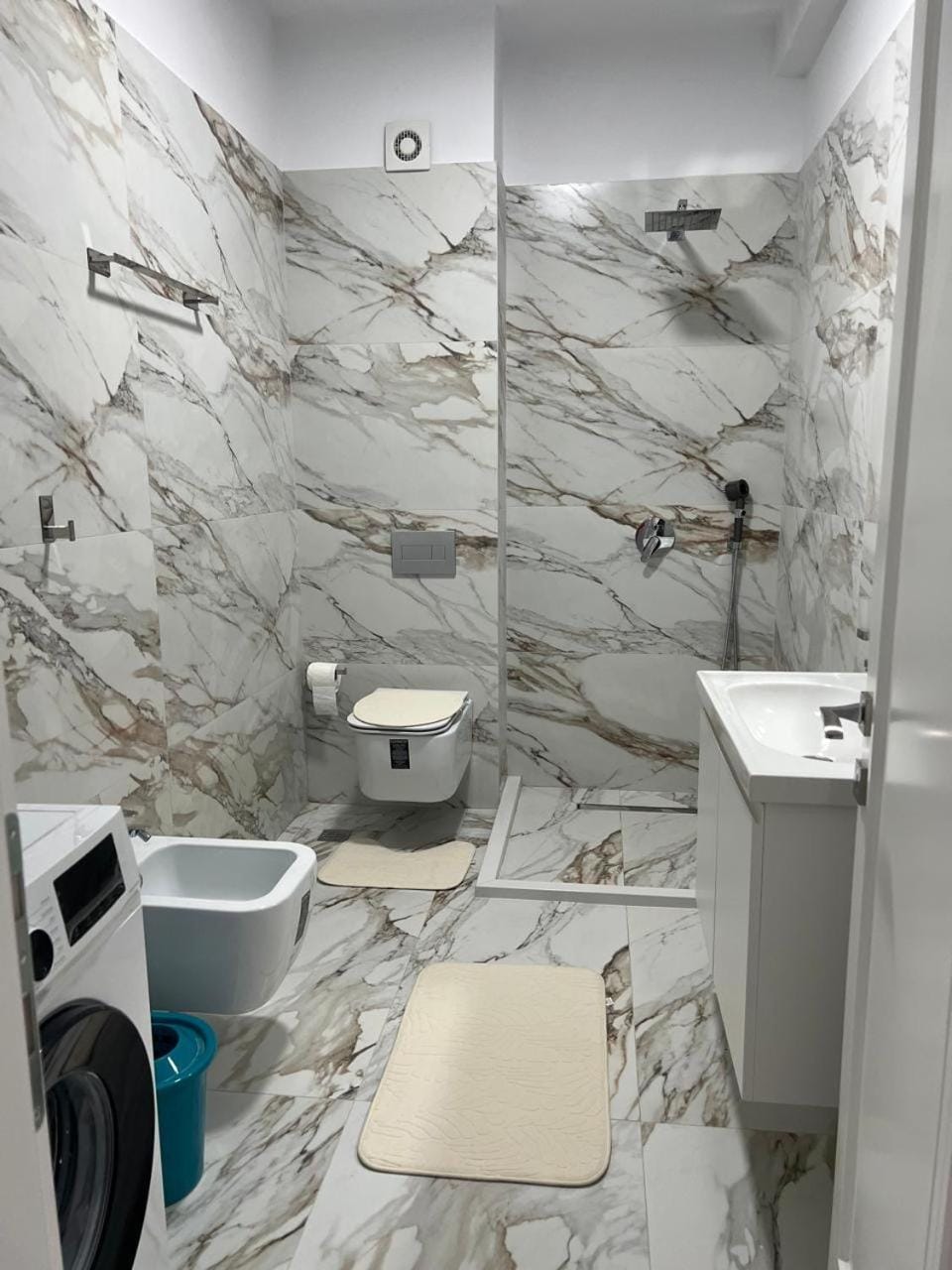 Shower, Toilet, Bathroom, washing machine