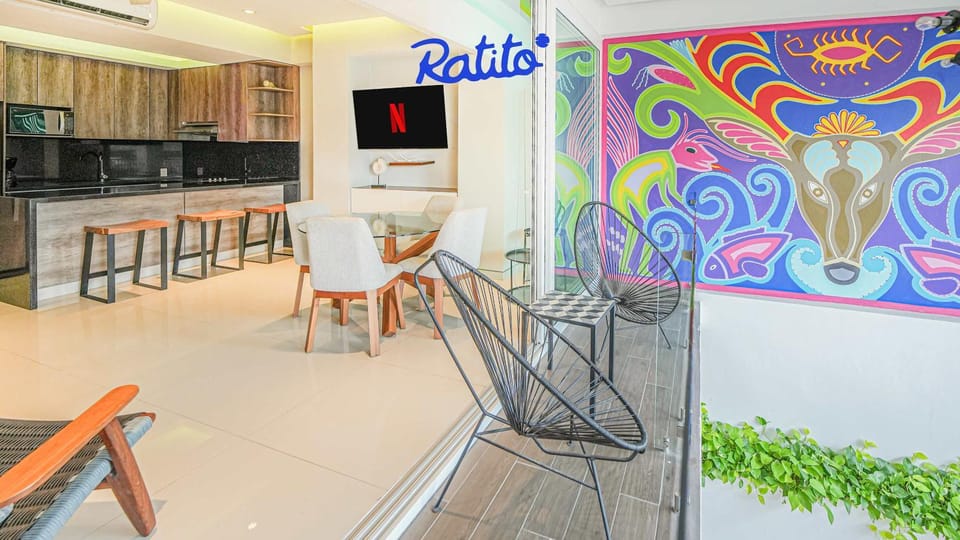 PBA Torre KU Beautiful 1 BR Sofa Bed Balcony Apartment in Puerto Vallarta