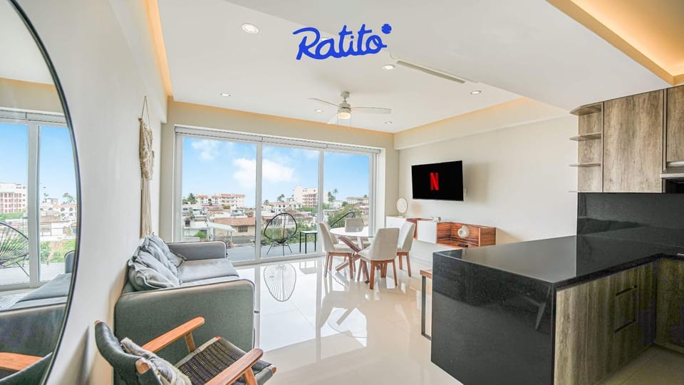 3B Torre KU 2BR Sofa OceanView Balcony PoolAccess Apartment in Puerto Vallarta