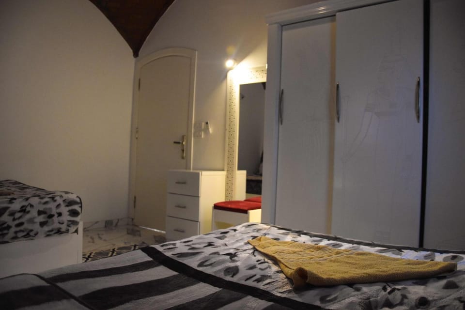 Bed, Photo of the whole room, Bedroom, towels, wardrobe