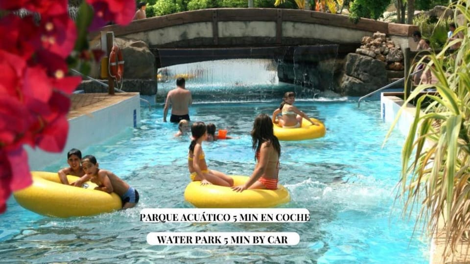 People, Natural landscape, Aqua park