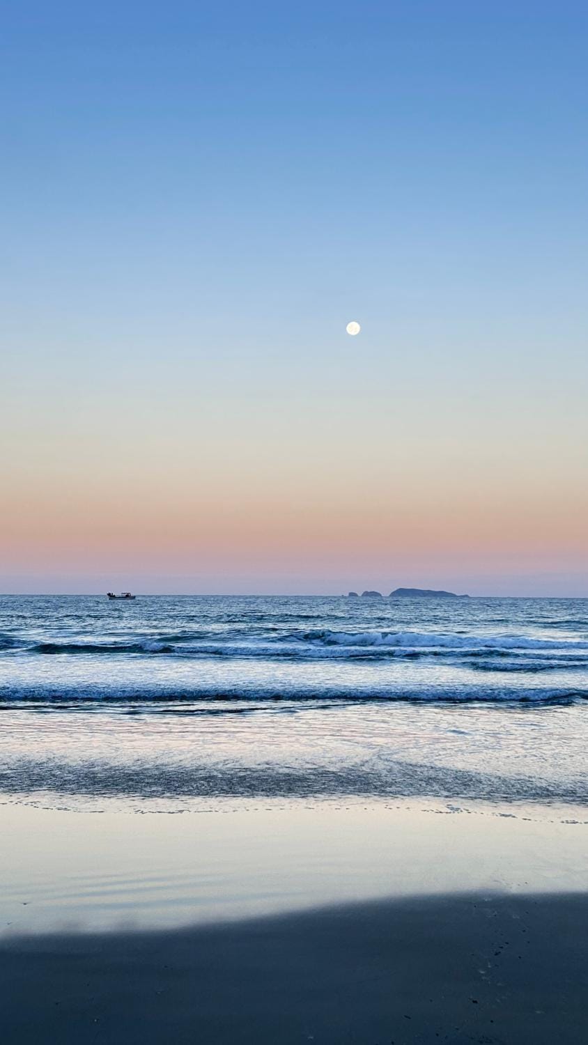 Natural landscape, Beach, Sea view, Sunset