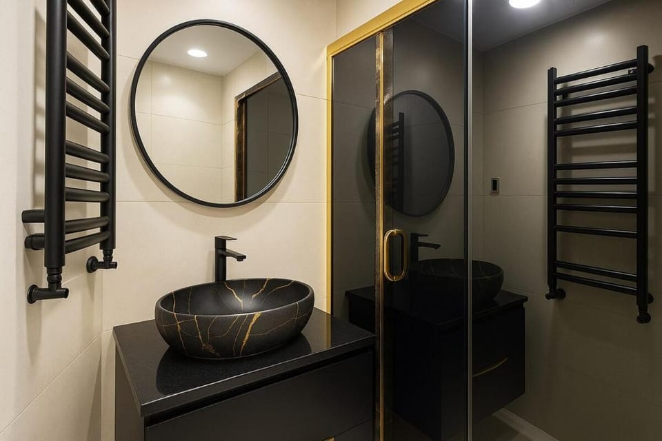 Shower, Bathroom, hair dryier