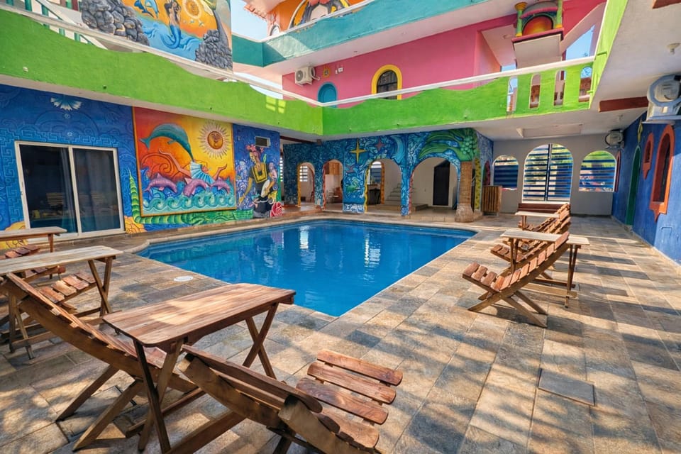 Patio, Day, Pool view, Swimming pool, sunbed