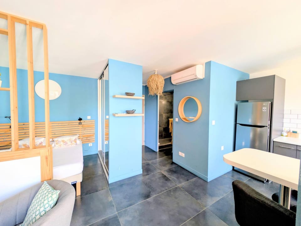 Studio Bleu Cozy - cocon pour 2 à Saint-Gilles Apartment in Saint-Paul