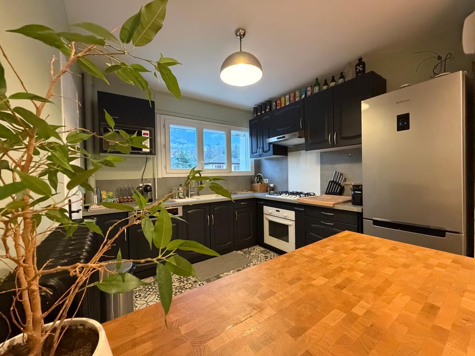 Kitchen or kitchenette, dishwasher, oven