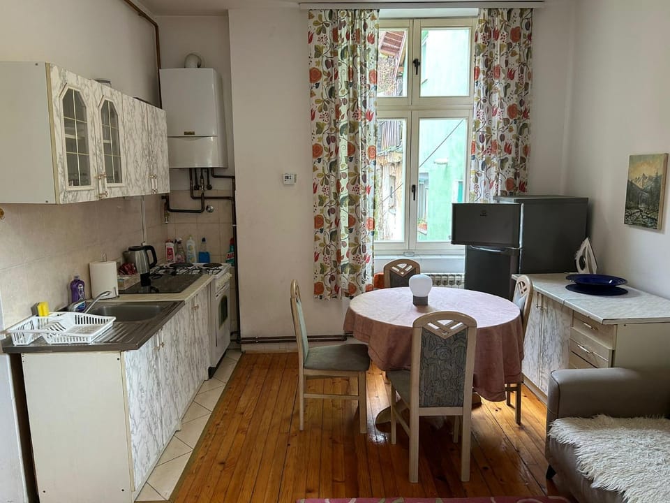 Coffee/tea facilities, Kitchen or kitchenette, Living room, Seating area, Dining area, oven, pet friendly, stove