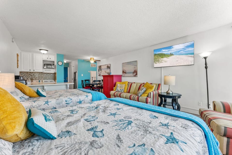Beachfront Studio with Pool & Gulf Views! by Dolce Vita Getaways PCB Apartment in Panama City Beach
