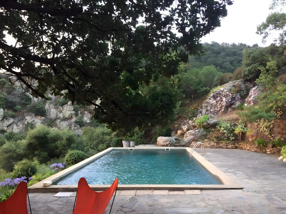 Property building, Living room, Swimming pool
