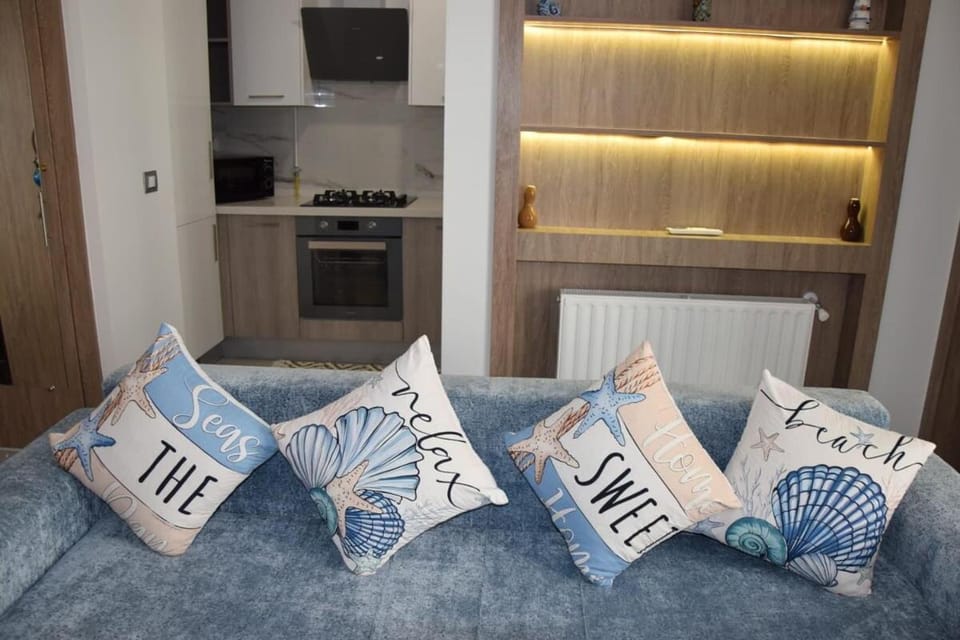 Kitchen or kitchenette, Living room, Seating area