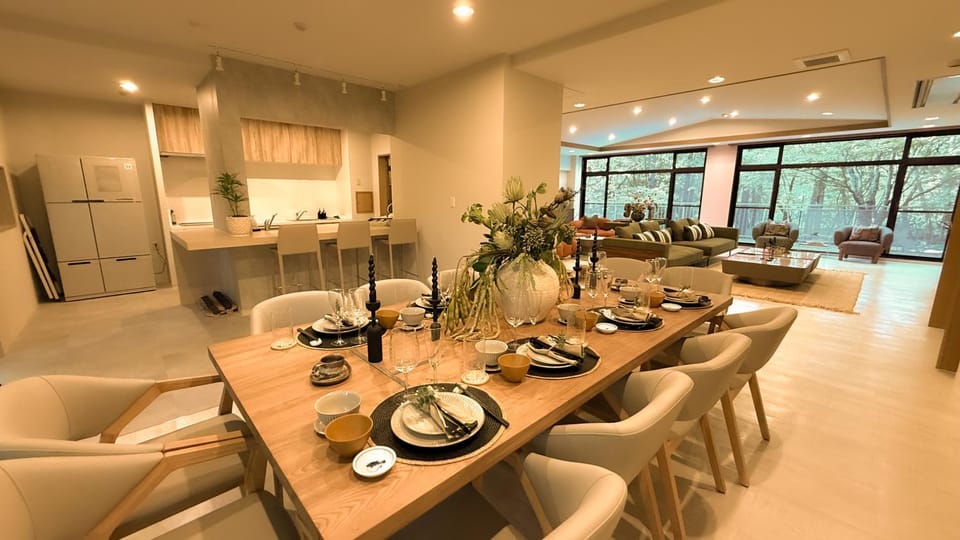 Kitchen or kitchenette, Living room, Dining area