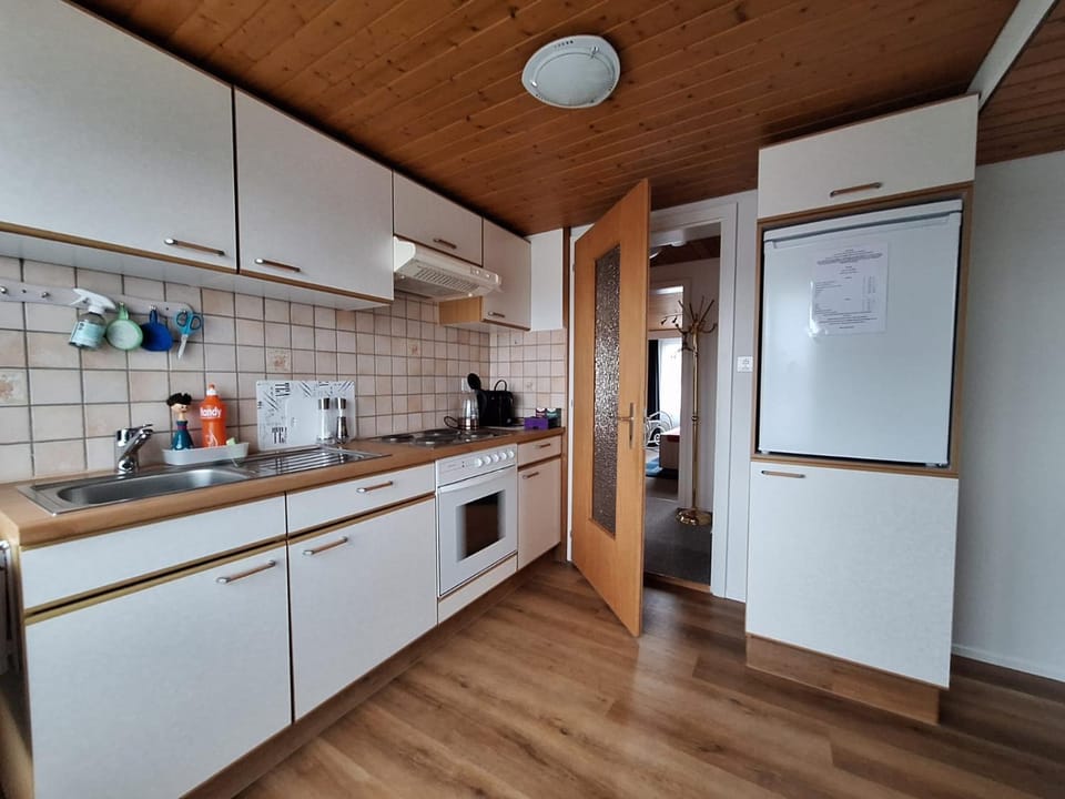 Kitchen or kitchenette, minibar, oven, stove