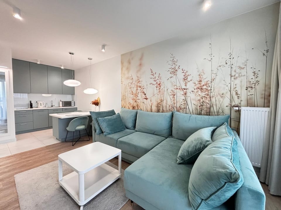 Kitchen or kitchenette, Living room, Seating area