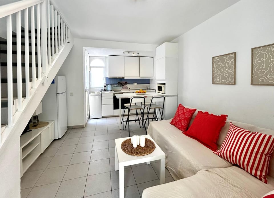 Living room, kitchen