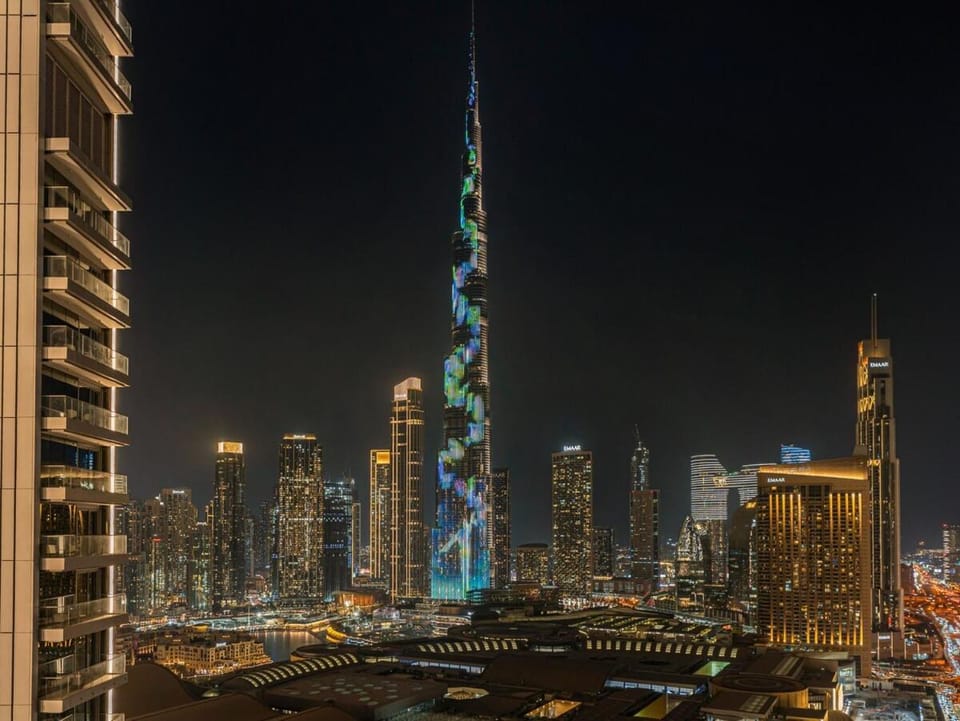 Night, Balcony/Terrace, Landmark view