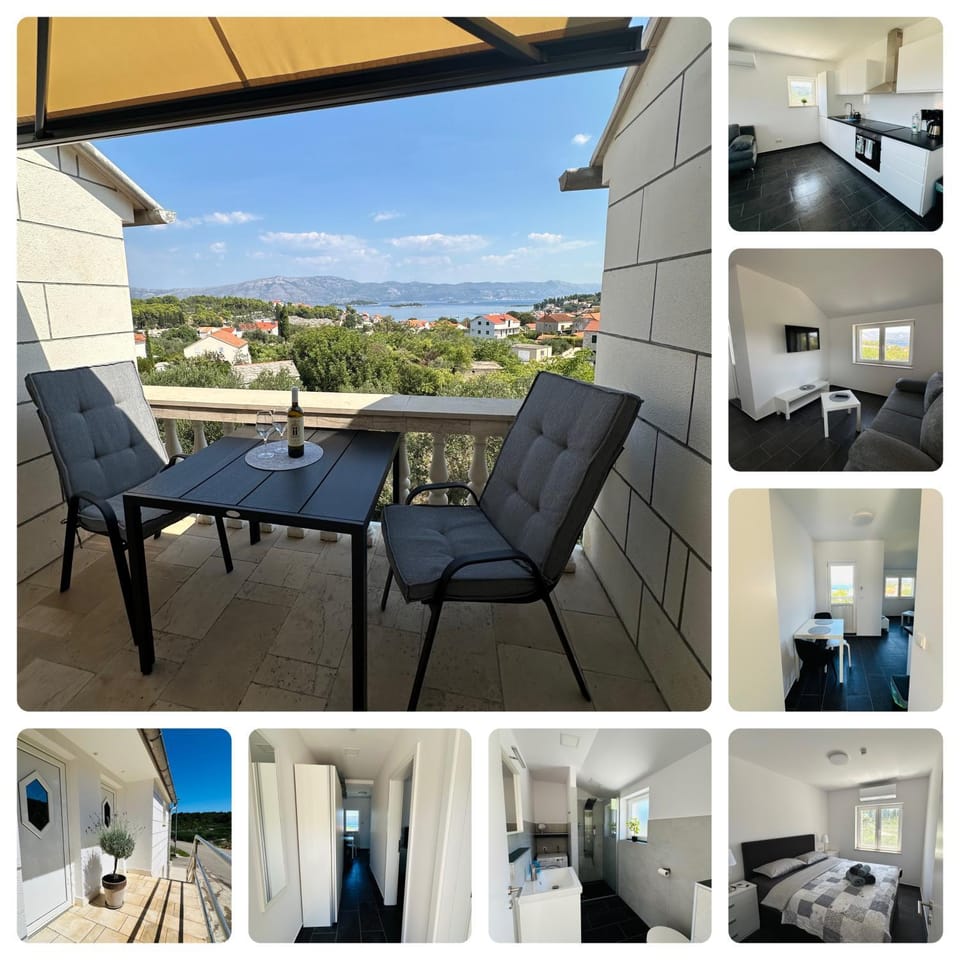 View (from property/room), Balcony/Terrace, Kitchen or kitchenette, Living room, Seating area, Dining area