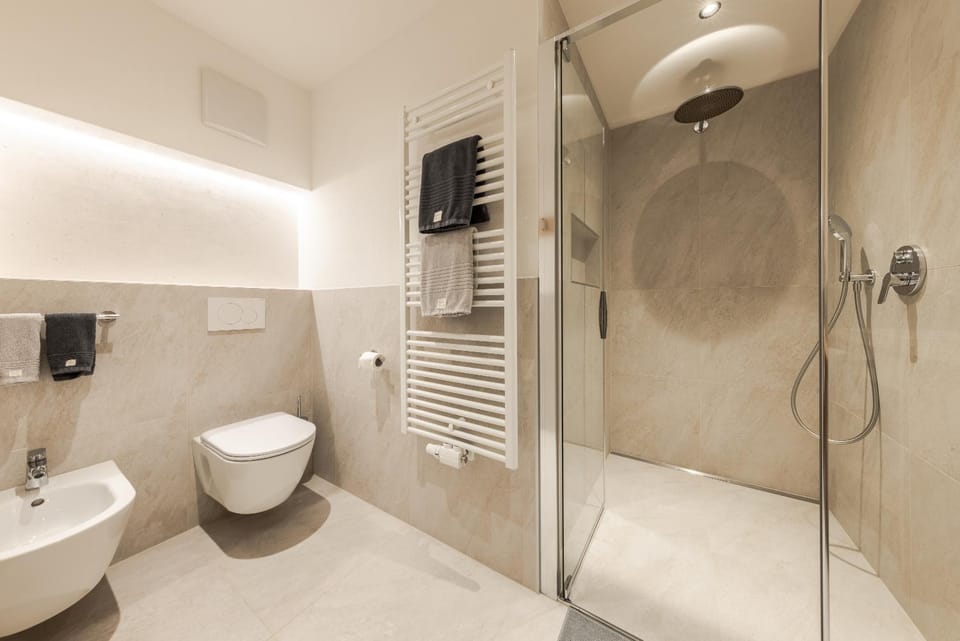 Shower, Toilet, Bathroom, towels