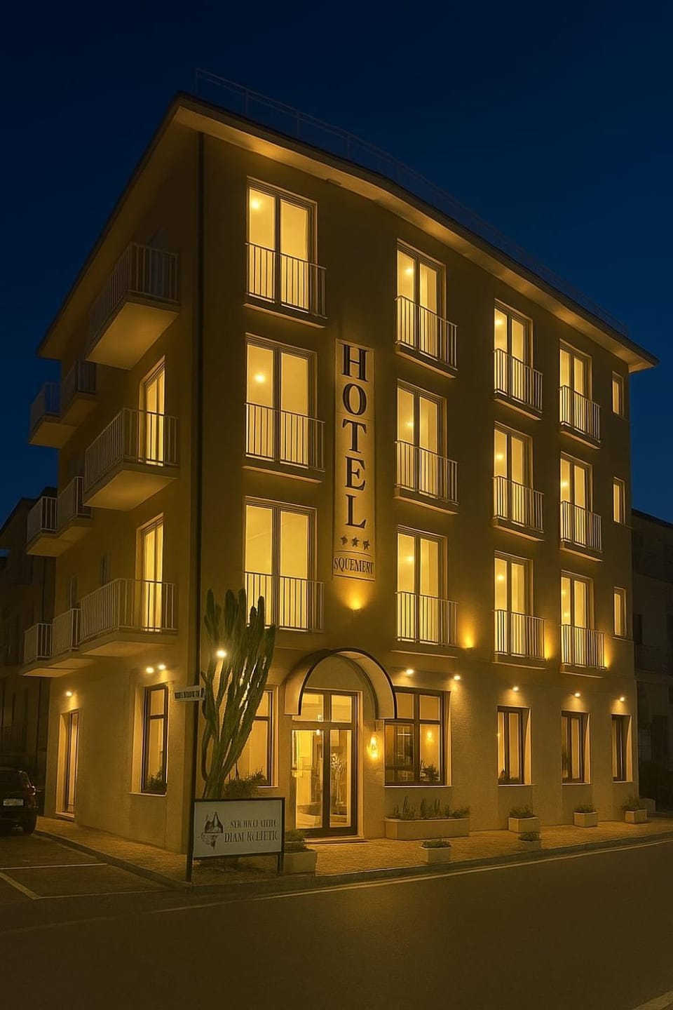 Property building, Night