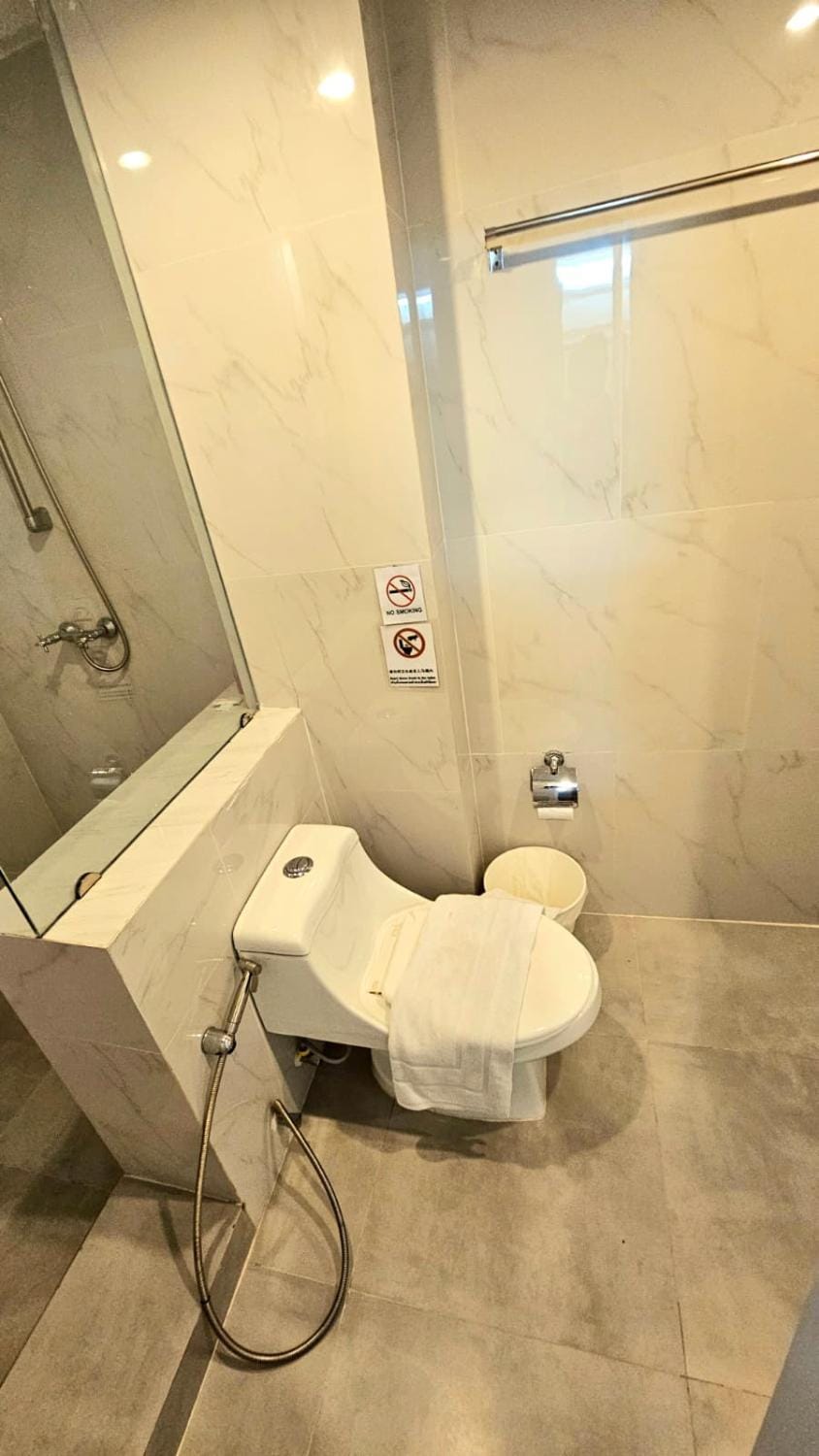 Shower, Toilet, Bathroom, towels