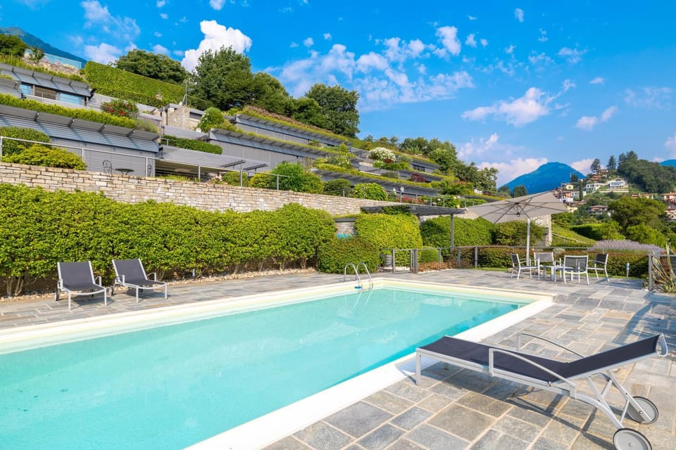 Spring, Day, Natural landscape, Garden, Garden view, Pool view, Swimming pool