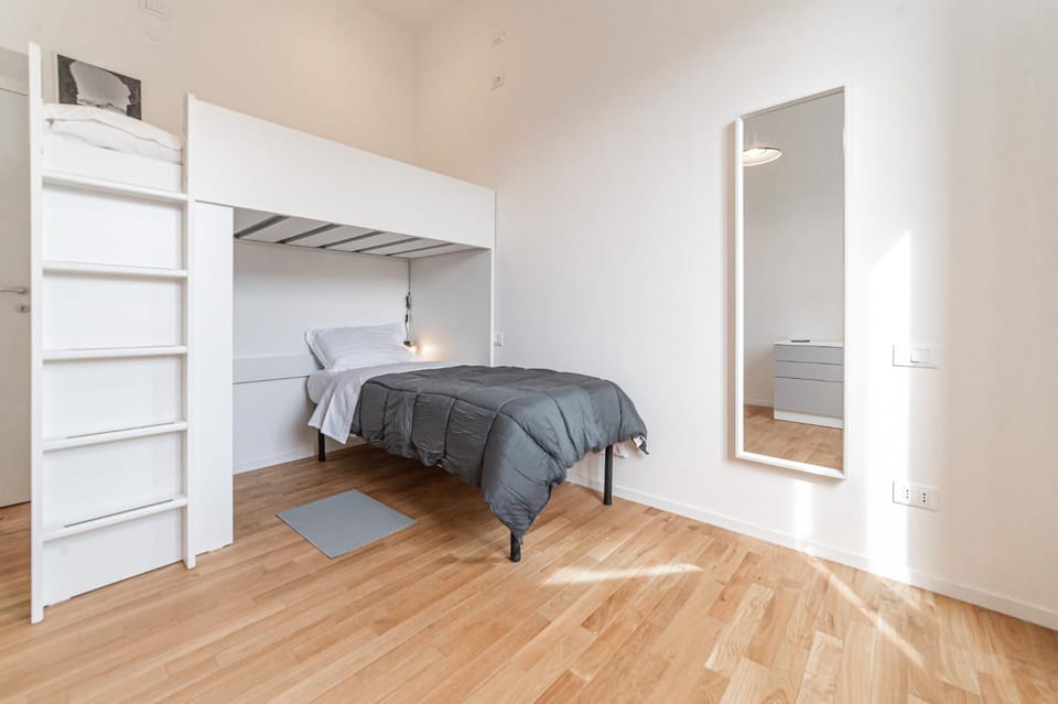 Bed, Photo of the whole room, Bedroom, towels, wardrobe