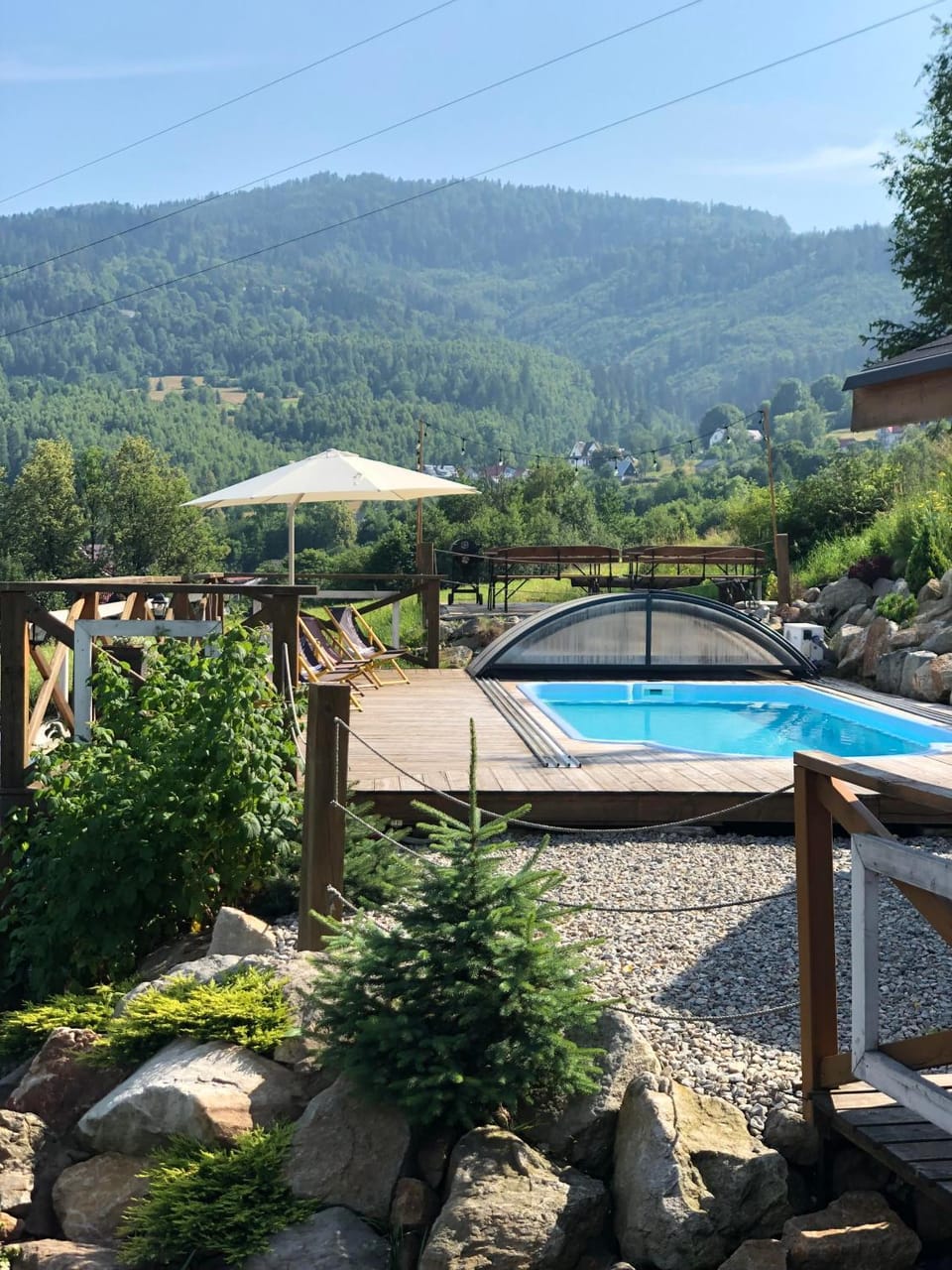 Natural landscape, Garden, Mountain view, Pool view, Swimming pool, sunbed