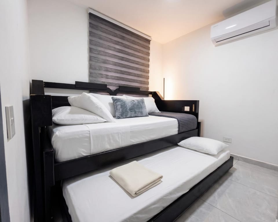 Moderno al norte, Full equipado, Primer piso ,2Aires 6 camas con Patio Apartment in Barranquilla