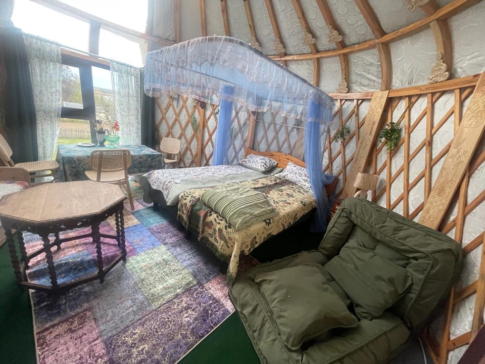 Unique Mongolian Yurt near lake together with guest house House in Västra Götaland County