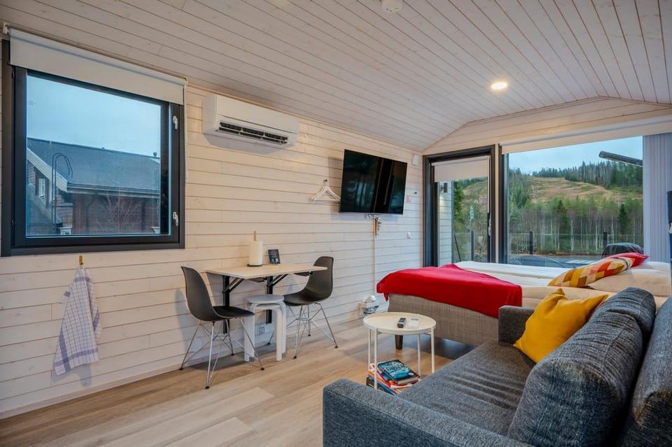 Bed, TV and multimedia, View (from property/room), Photo of the whole room, Seating area, Dining area, Bedroom, air conditioner