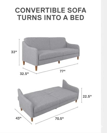 Bed, Living room, Seating area