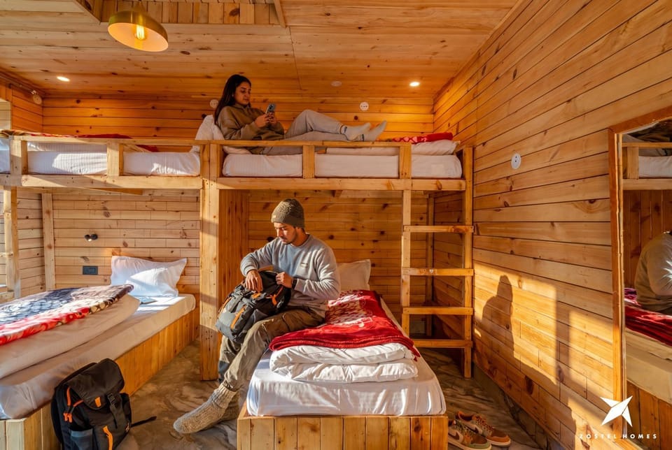 Photo of the whole room, bunk bed