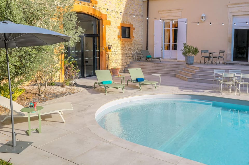 Garden, Pool view, Swimming pool, sunbed