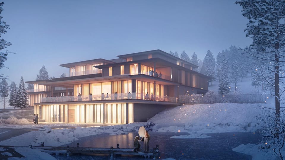 Property building, Natural landscape, Winter