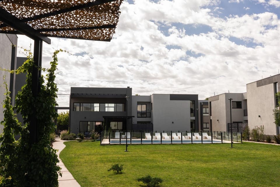 Property building, Patio, Swimming pool