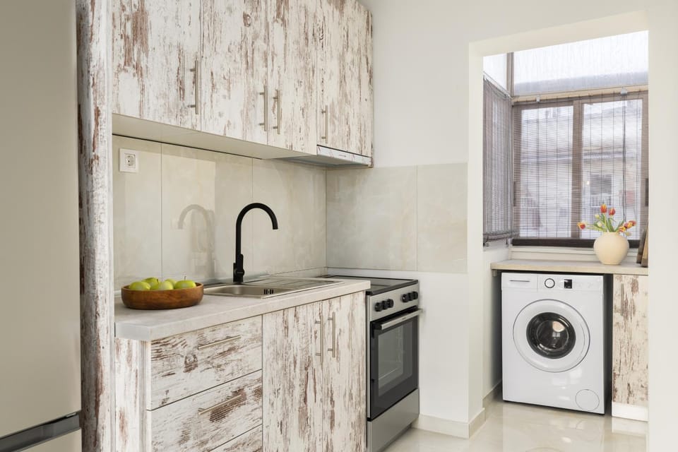 Kitchen or kitchenette, washing machine, washing machine, kitchen, kitchen