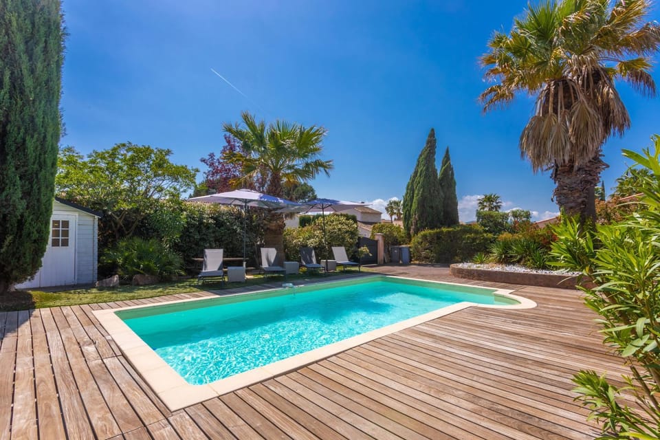 Property building, Living room, Swimming pool