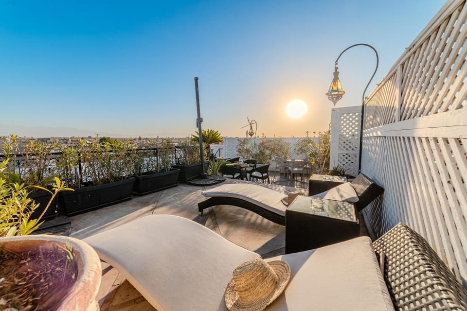 Day, Sunset, towels