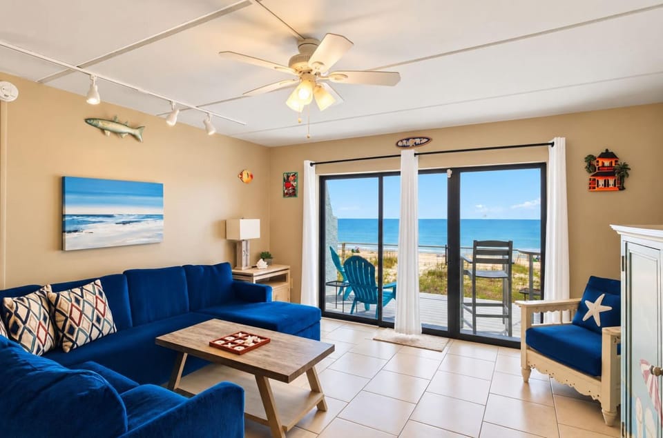 Gulf-Front Villa A-6 Pool Access Sleeps 6 House in Saint George Island