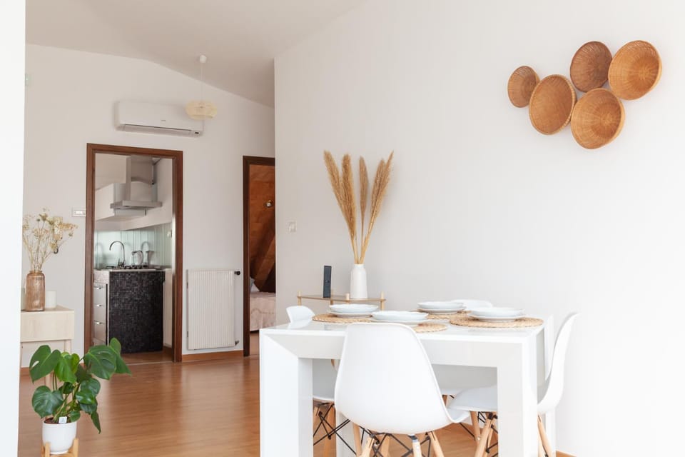 Dining area, air conditioner