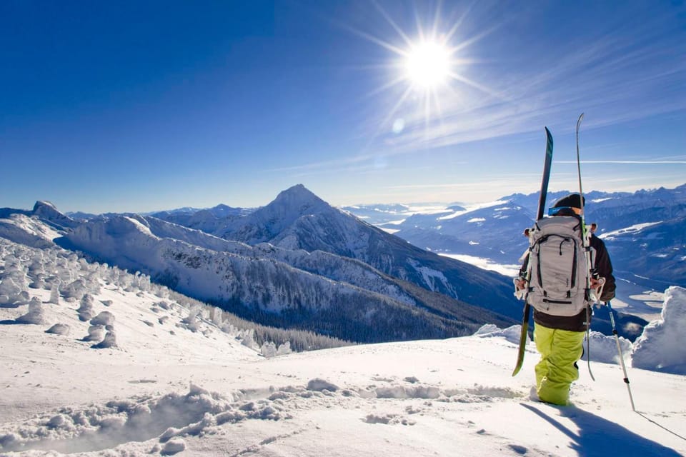 Day, People, Natural landscape, Winter, Skiing, Mountain view