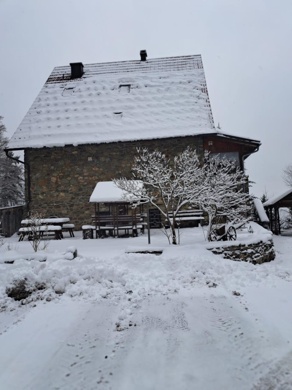 Property building, Day, Natural landscape, Winter