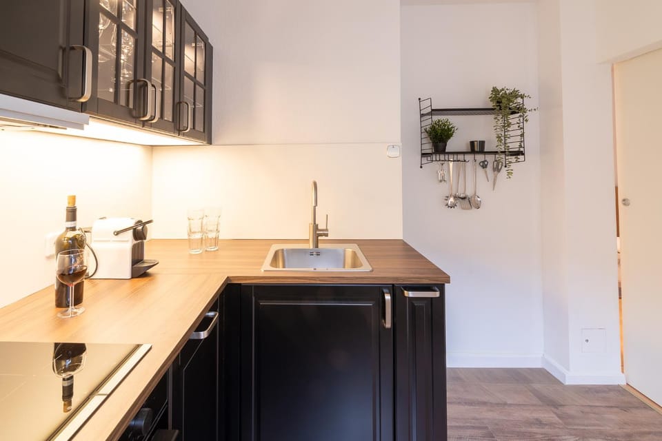 Kitchen or kitchenette, dishwasher, minibar, oven, stove