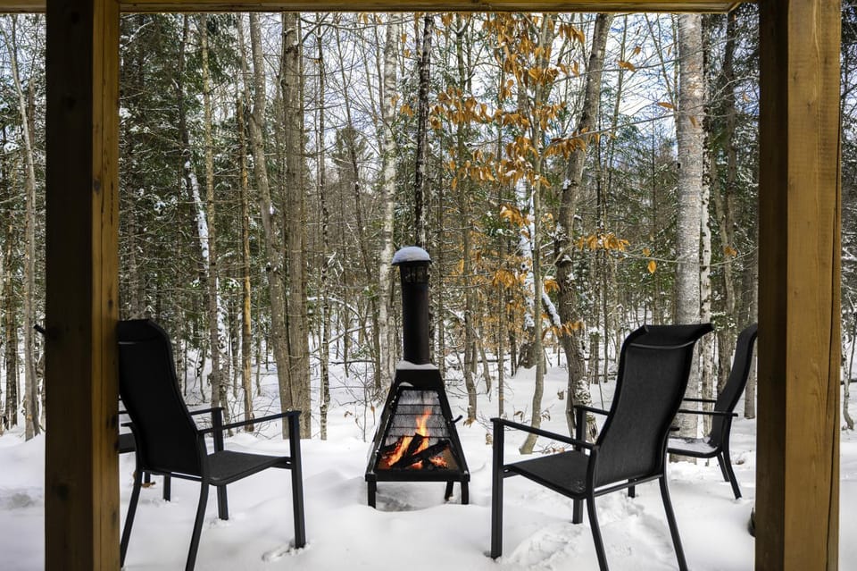 Le 4 sur le lac, Accès au lac, Boisée, BBQ Chalet in Quebec