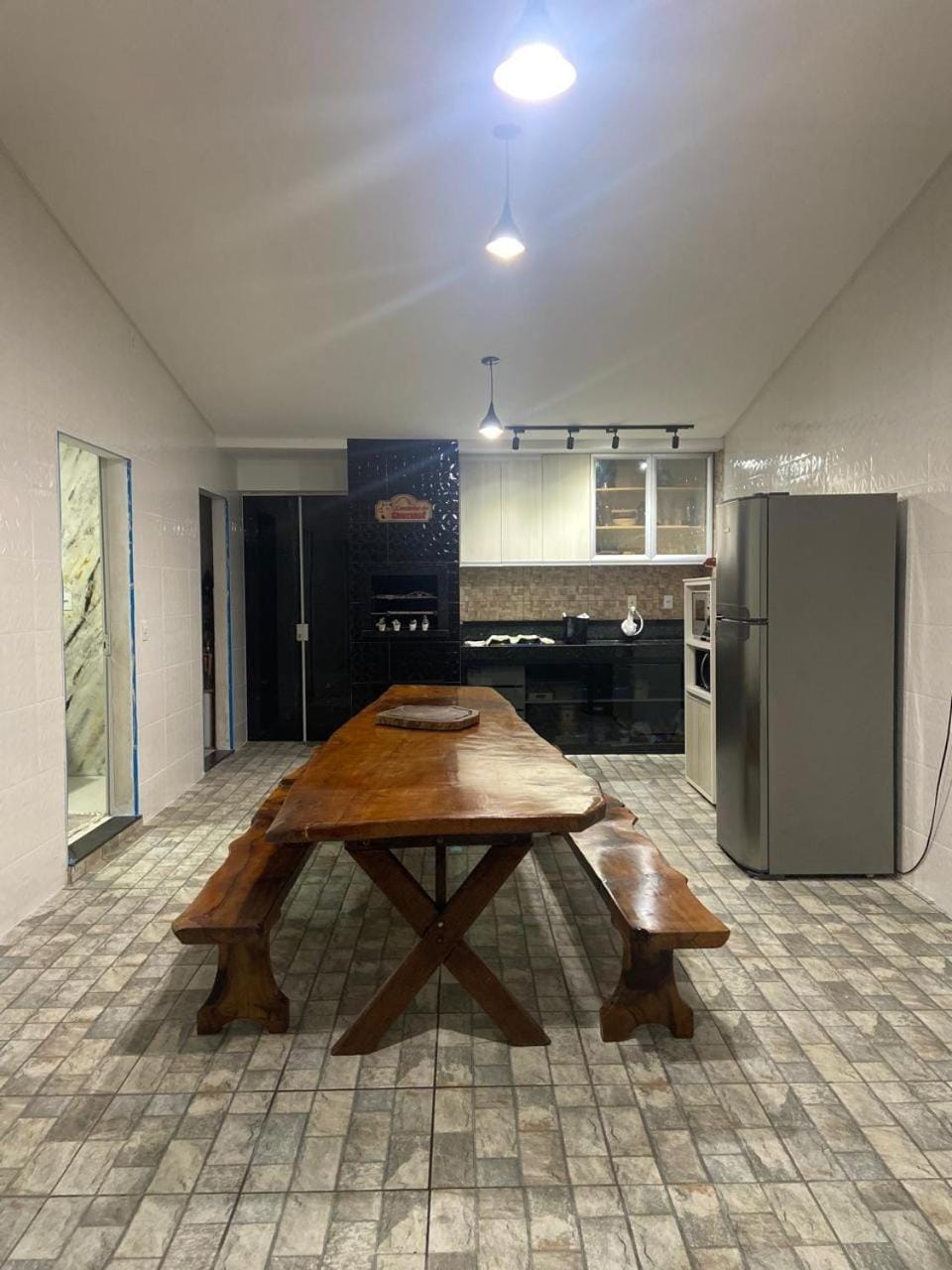 Dining area, Communal kitchen, oven, stove