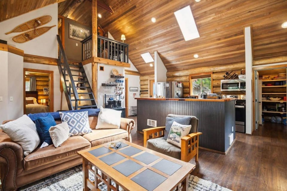 Kitchen or kitchenette, Living room, Photo of the whole room, Seating area