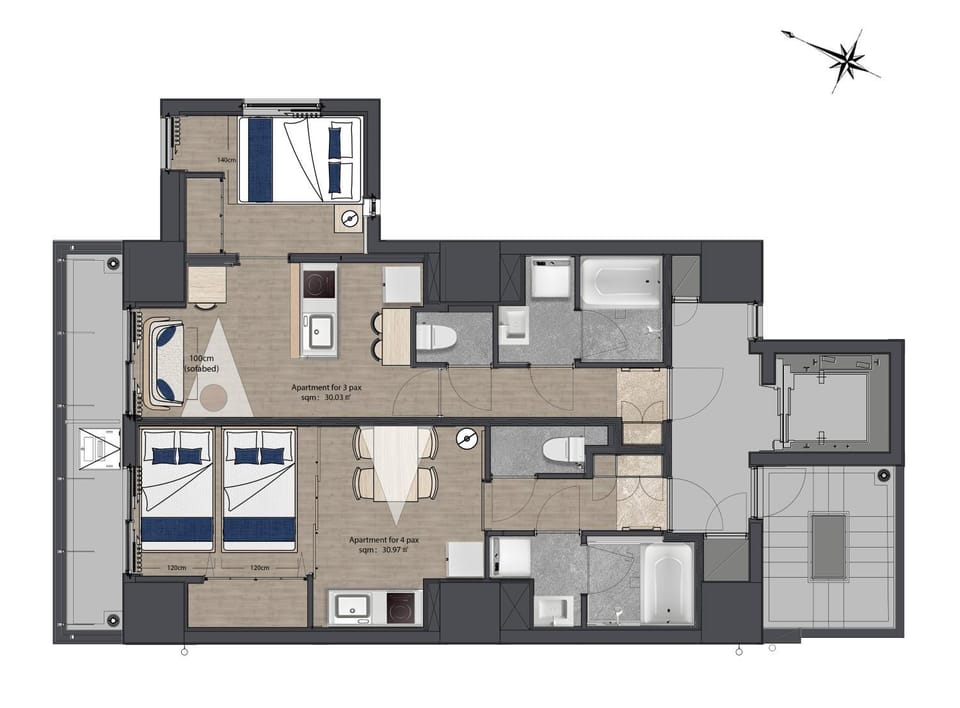Bed, Photo of the whole room, Bedroom, air conditioner