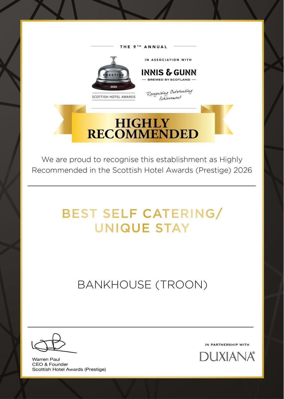 Certificate/Award