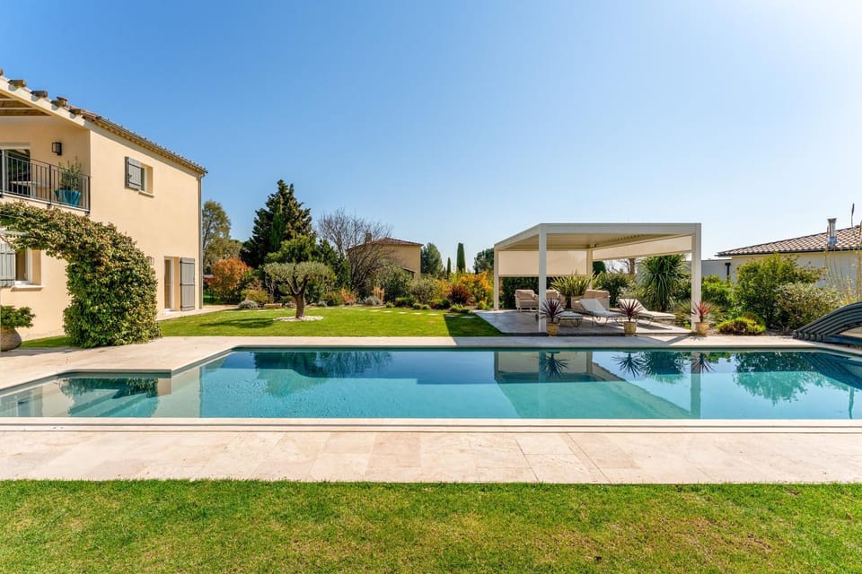 Property building, Living room, Swimming pool